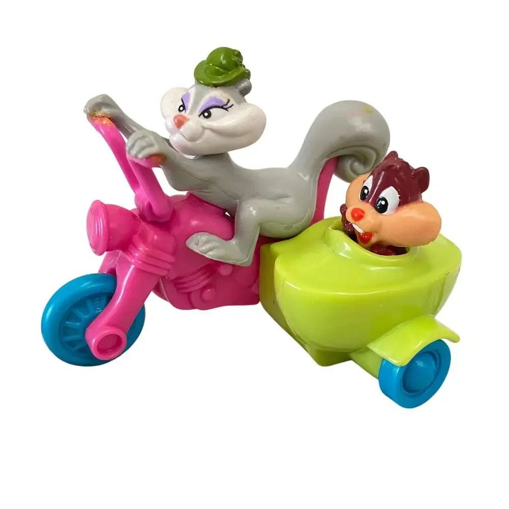 WARNER BROS Animaniacs Slappy Skippy Squirrel Motorcycle Vintage 1993 Toy